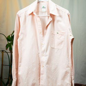 Lacoste Pink Button-Up Shirt